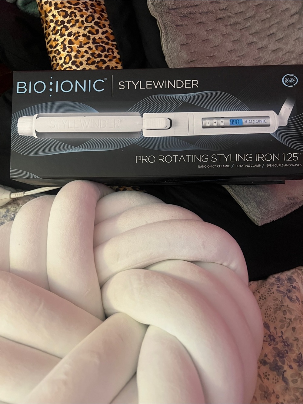 Bio Ionic StyleWinder Pro Rotating Styling Iron - White